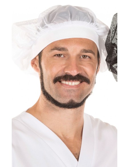 GORRO CON CANALÉ BLANCO ( PAQ. 6 UNID)