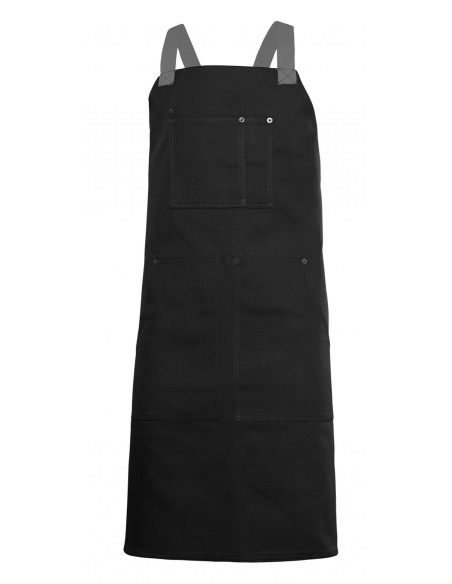 DELANTAL PETO CANVAS BICOLOR