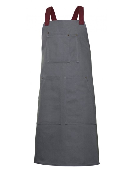 DELANTAL PETO CANVAS BICOLOR