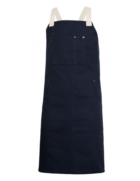 DELANTAL PETO CANVAS BICOLOR