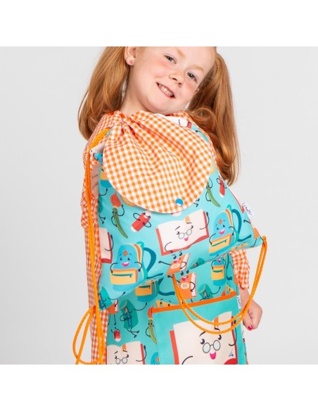 MOCHILA BOOK CON TAPA