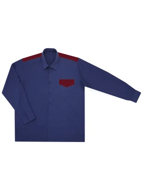 Camisa bicolor de manga larga