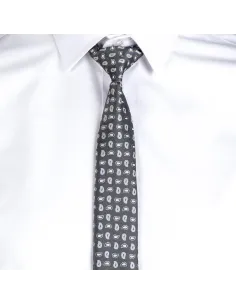 CORBATA CON NUDO PALA ESTRECHA ESTAMPADA