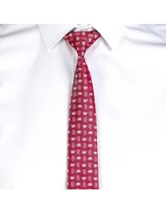 CORBATA CON NUDO PALA ESTRECHA ESTAMPADA 2
