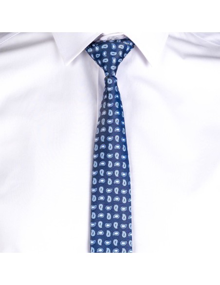 CORBATA CON NUDO PALA ESTRECHA ESTAMPADA