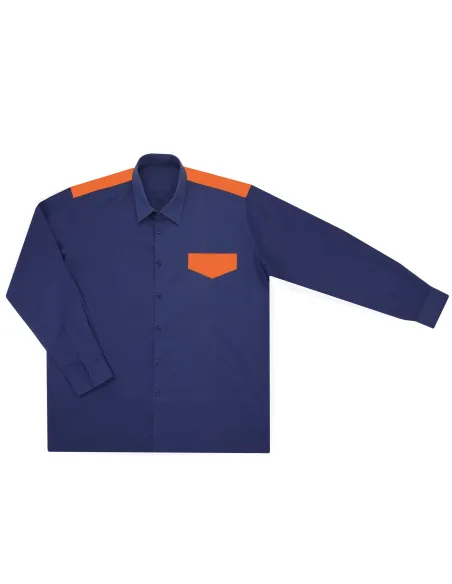 Camisa bicolor de manga larga