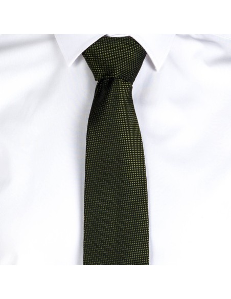 CORBATA SIN NUDO JACQUARD OJO DE PERDIZ