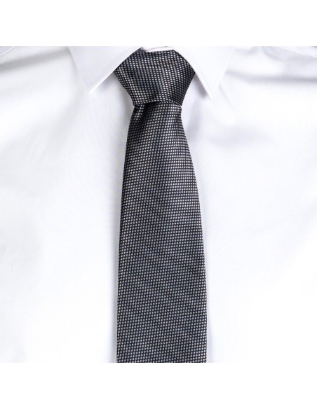 CORBATA SIN NUDO JACQUARD OJO DE PERDIZ