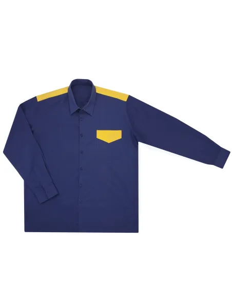Camisa bicolor de manga larga