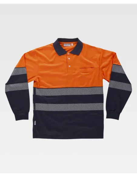 POLO M/L PERCHADO A.V CINTAS SEGMENTADAS