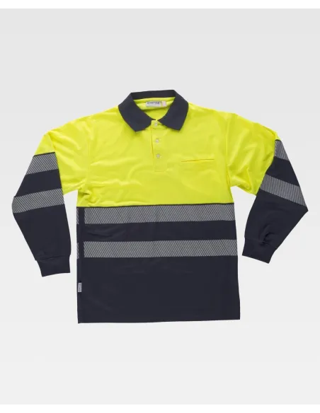 POLO M/L PERCHADO A.V CINTAS SEGMENTADAS