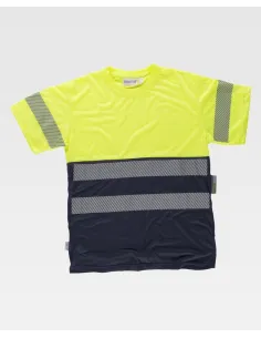 CAMISETA COMBINADA A.V 100% POLIESTER 2 BANDA SEGMENTADA