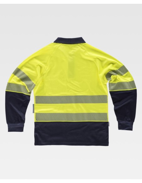POLO A.V COMBI M/L BANDA SEGMENTADA INTERIOR ALGODON