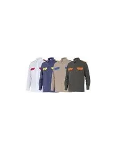 Camisa bicolor de manga larga