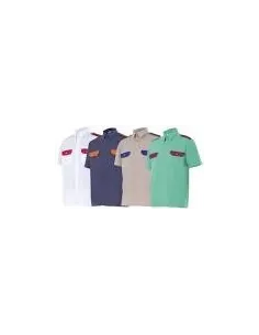 Camisa bicolor de manga corta