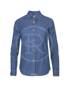 CAMISA SRA M/L DENIM 97% SPANDEX