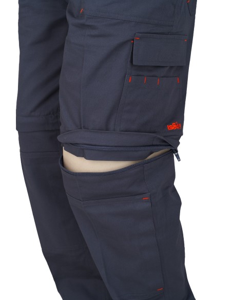 Pantalon algodon desmontable gris