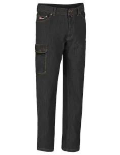 Jeans negro multibolsillos