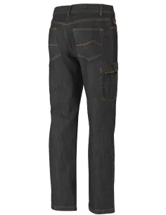 Jeans negro multibolsillos 2