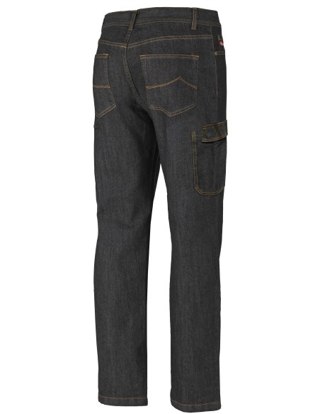 Jeans negro multibolsillos