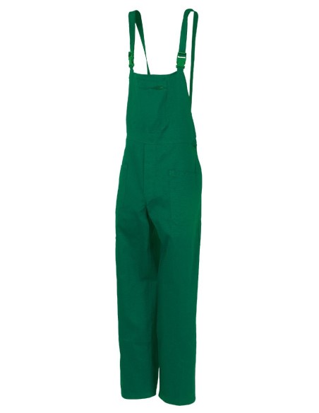 Pantalon con peto EUROPA 100% algodon azul (verde sobre pedido)