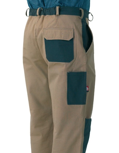 Pantalón con refuerzos construcción 100% algodón