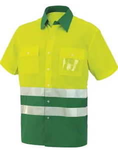 Camisa manga corta AV bicolor