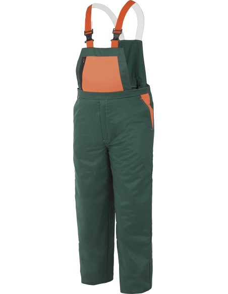 Pantalon con peto, proteccion piernas EN 381-5