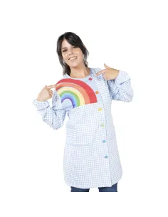 BATA MUJER CON BOTONES ARCO IRIS BAMBULA ANTIB