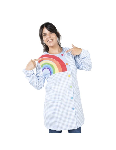 BATA MUJER CON BOTONES ARCO IRIS BAMBULA ANTIB