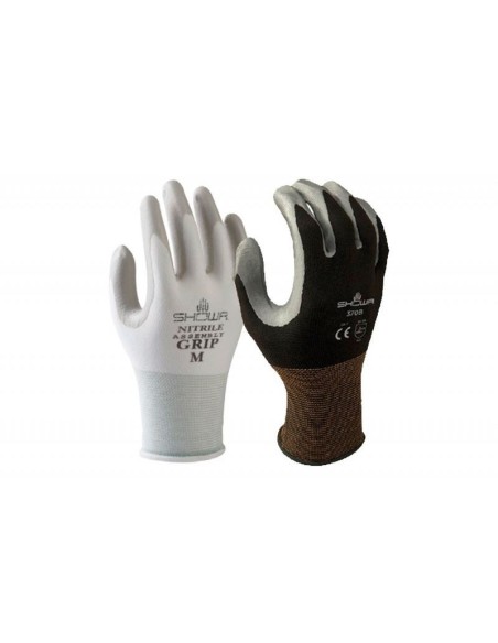 SHOWA GUANTE NITRILO FORRO NYLON