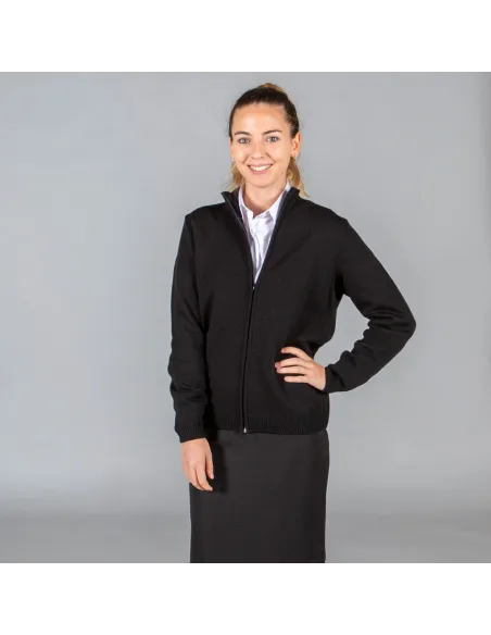 REBECA MUJER PUNTO GRUESO CON CREMALLERA