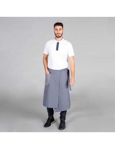 DELANTAL FRANCES CON HEBILLA