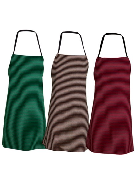 DELANTAL COCINERO RAYAS 90X75 CM
