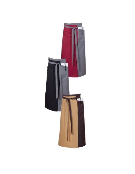 DELANTAL FRANCES ABIERTO COMBI 90X110CM