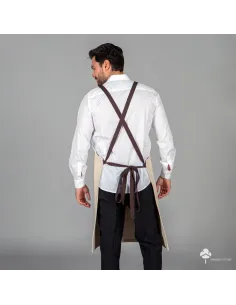 DELANTAL CON PETO ESTERILLAS TEJIDO ORGÁNICO 2