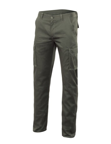 PANTALON STRECH BICOLOR GRIS/VERDE LIMA