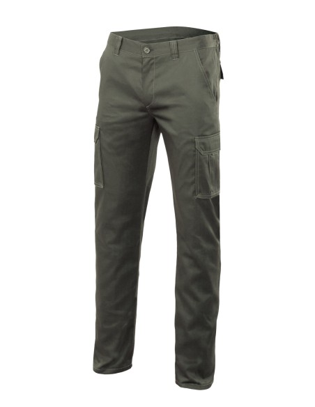 PANTALON STRECH BICOLOR GRIS/VERDE LIMA