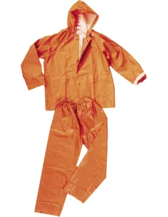 Conjunto pvc-poliester naranja