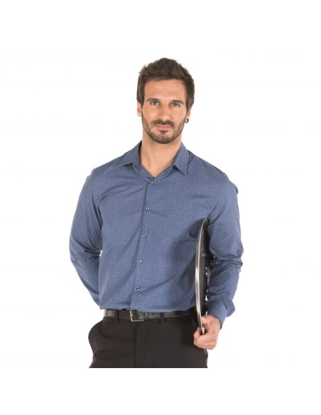 CAMISA CRO GIANNI SLIM FIT POPEP.PUNTEADO