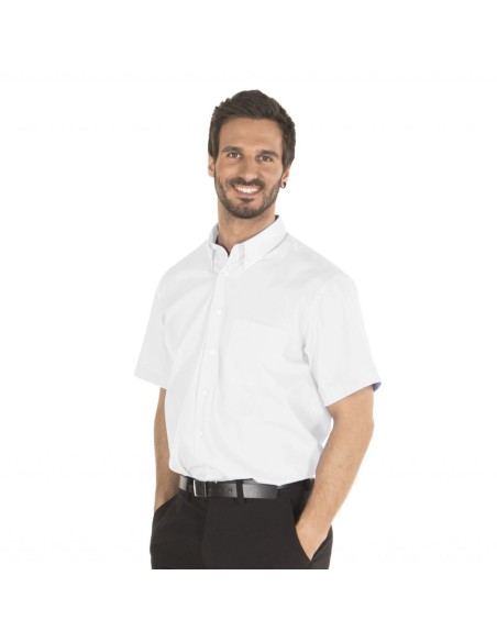 CAMISA HOMBRE 1 BOLSILLO M/C BLANCA