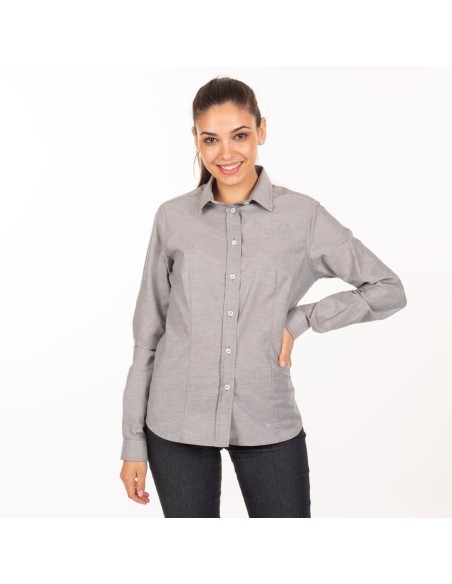 CAMISA MUJER M/L OXFORD REDLINE