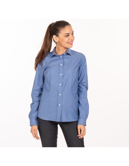 CAMISA MUJER M/L OXFORD REDLINE