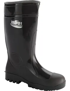 Bota pvc cana alta negra