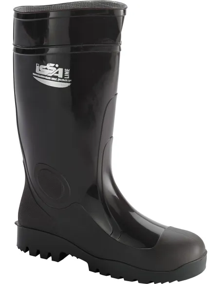 Bota pvc cana alta negra