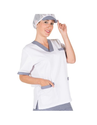 BLUSA SANITARIO PICO SARGA BLANCA COMBI