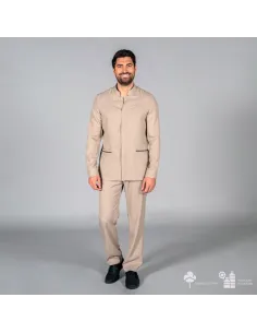 PANTALÓN HOMBRE TEJIDO RECICLADO ARENA