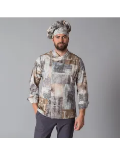 CHAQUETA COCINA UNISEX MADERAS