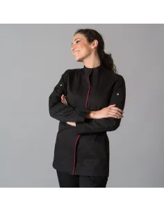 CHAQUETA DE COCINA MUJER MEDINA NEGRA