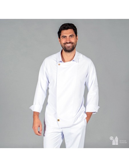 CHAQUETA COCINA UNISEX ARIAS TEJIDO RECICLADO MICROFIBRA